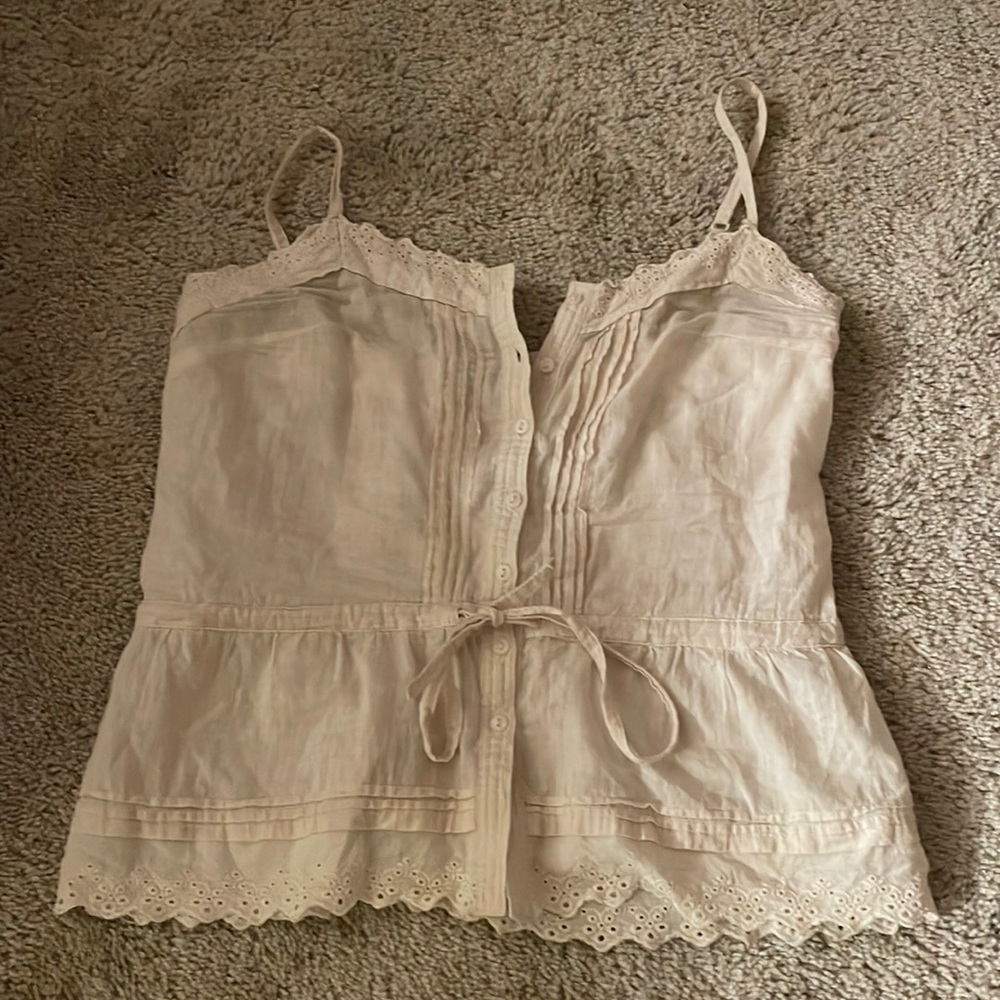 Vintage Papaya lace top